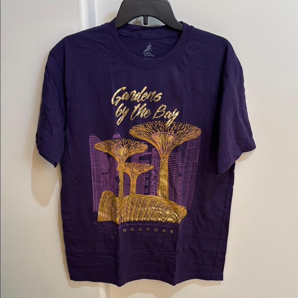 Purple Singapore Gardens by the Bay T-Shirt